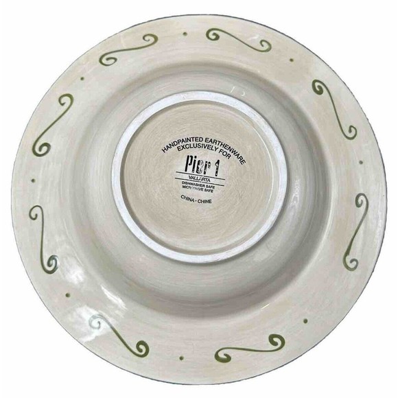 Pier 1 Vallarta Earthenware Pasta Soup Bowls Set of 2 Bowls 10.75 In Diameter - Picture 2 of 10